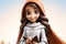 Cute Blessed Mary animated. animated expressions, quirky expressions, playful expressions, black and white background