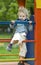 Cute Blond Child on Playground