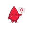Cute Blood Characters Hold The Boards of Blood Type O