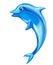 cute blue dolphin