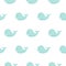 Cute blue whale baby seamless pattern.