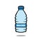 Cute bottle cartoon character. mineral water mascot