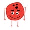 Cute Bowling Ball Cartoon Character.