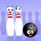 Cute bowling pins