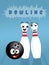 Cute bowling pins