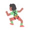 Cute Boy Climbing Wall or Mountain, Back View of Kid Climber Character Doing Sport, Having Fun in Adventure Park Cartoon