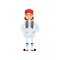 Cute boy in traditional Greek costume. Smiling kid wearing national clothes. Colorful flat vector design