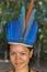 Cute Brazilian indian woman from tribe in Amazon, Brazil