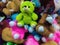 cute bright colorful teddy bears