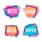 Cute And Bright Speech Bubbles