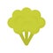 Cute broccoli vegetable, isolated colorful vector icon