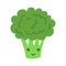 Cute broccoli vegetable mascot