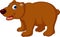 Cute brown bear cartoon