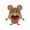 Cute brown mouse