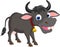 Cute buffalo cartoon