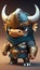Cute Bull Animal Warrior 3D Game Model | Generative AI