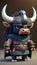 Cute Bull Animal Warrior 3D Game Model | Generative AI