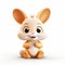 Cute Bunny 3d Clay Render - Disney Animation Style