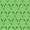 Cute bunny faces seamless vector background. Simple bunnies pattern green. Rabbit illustration. Use for Easter, cards, spring,