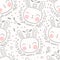 Cute Bunny Seamless Pattern