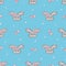Cute bunny seamless pattern. Baby girl print