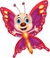 Cute butterfly cartoon