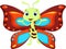 Cute butterfly cartoon