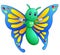 Cute butterfly cartoon