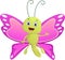 Cute butterfly cartoon