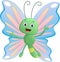 Cute butterfly cartoon