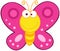 Cute Butterfly Cartoon Character