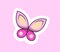 Cute butterfly sticker