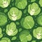 cute cabbage background Head of green cabbage