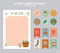 Cute Daily Calendar and To Do List Template