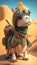 Cute Camel Animal Warrior 3D Game Model | Generative AI