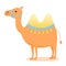 Cute camel in cartoon style with 2 humps.
