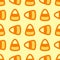 Cute Candy corn seamless pattern