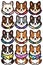 Cute Canine Corgi Cuties clipart