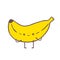 Cute cartoon banana character