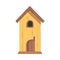 Cute cartoon birdhouse isolated