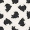 Cute cartoon Bombay kitten seamless vector pattern. Pedigree kitty breed domestic cat background. Cat lover black Asian