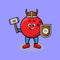 Cute cartoon Bowling ball viking pirate hammer