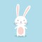 Cute cartoon bunny,funny wild animal