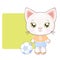 Cute cartoon cat