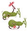 Cute cartoon character gallbladder. Human organ with different emotions. Happy and sad, cries and asks for help. Vector