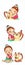 Cute cartoon character mascot illustration drawing art of traditional Thai girl