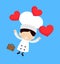 Cute Cartoon Chef - Feeling Very Excited