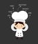 Cute Cartoon Chef - With Various Thoughts