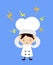 Cute Cartoon Chef - with Worried Face