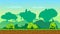 Cute cartoon country seamless horizontal landscape